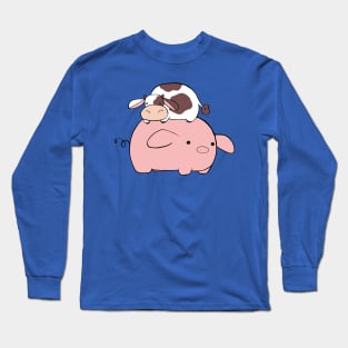 Big Pig Tiny Cow Long Sleeve T-Shirt